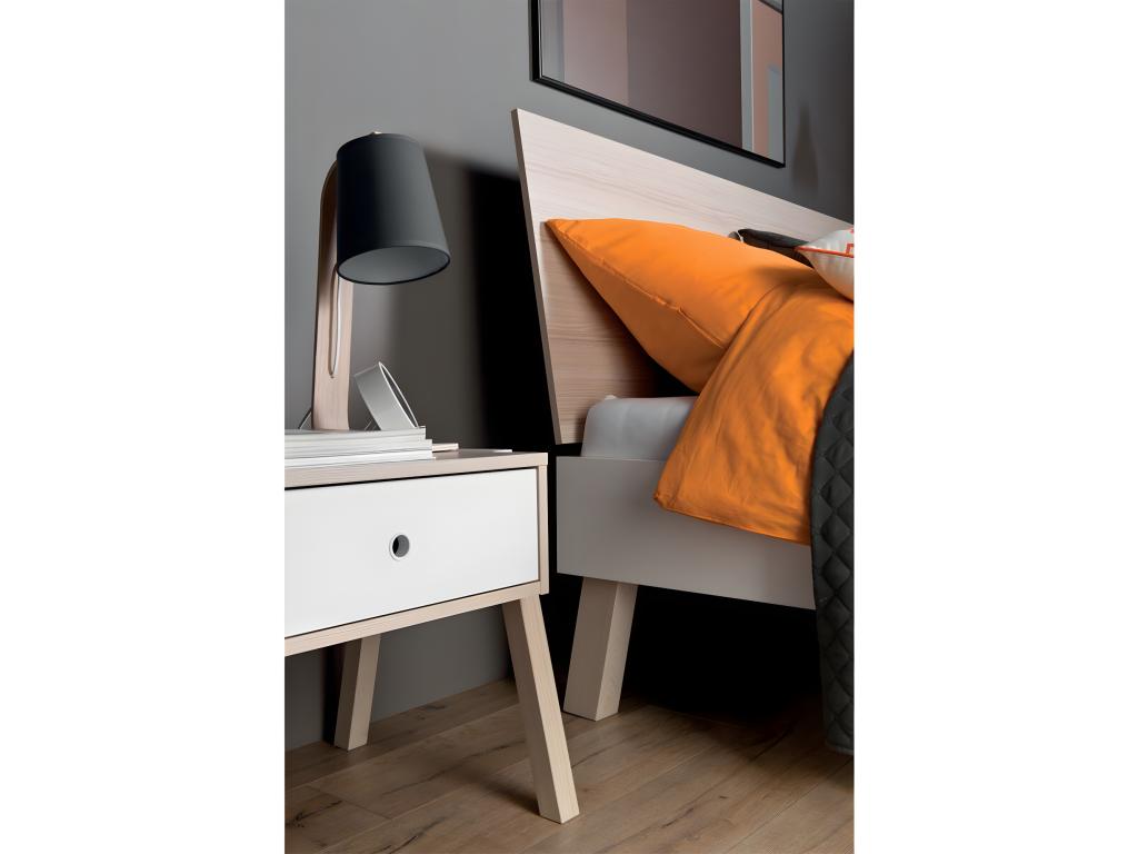 Bed 140x200cm Spot Delimoa and white 37714AYTK