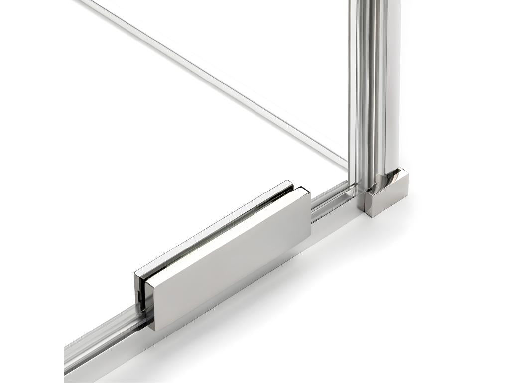 MALDIVES 100x110 cm sliding shower enclosure by Delimoa with corner access 54154OUMP