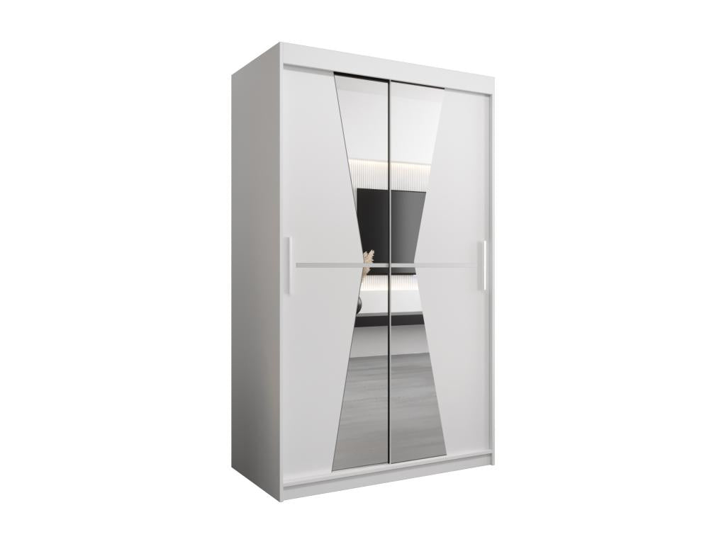 Maroko Sliding Door Wardrobe 200/120/62 2 Doors White/White 21158EEFH
