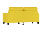 2-seater sofa, light yellow, 140 cm, fabric, 09777NSQG