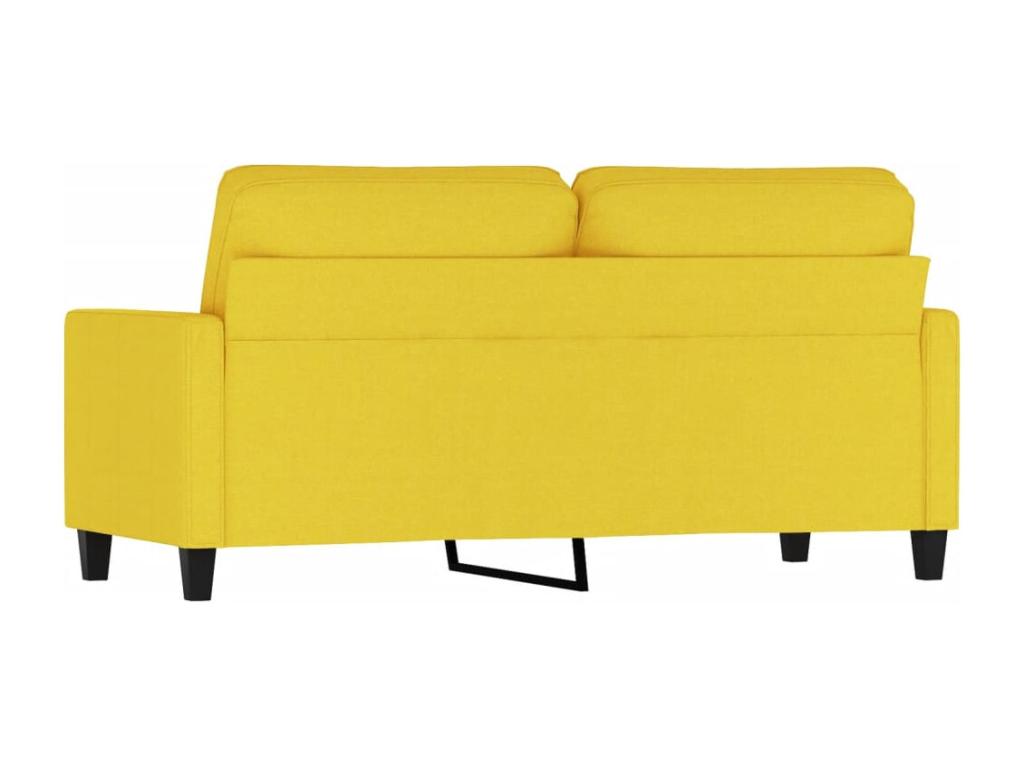 2-seater sofa, light yellow, 140 cm, fabric, 09777NSQG