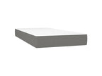 Artanzy bed base with mattress, dark grey, 100x200 cm, fabric, 26412CLZO