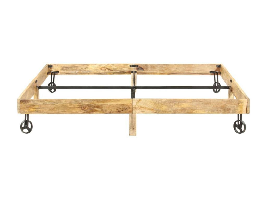 Solid mango wood bed 200x200 98131FEOL