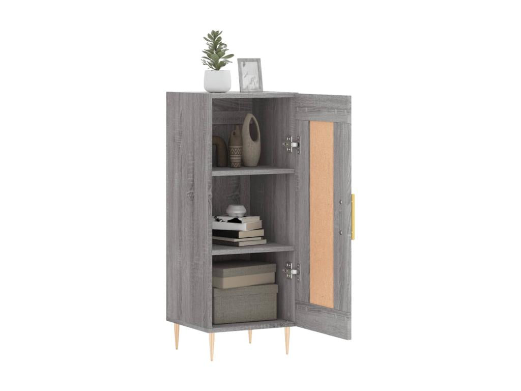 Artanzy Grey Buffet 34.5x34x90 cm Engineered Wood 83523VNHP