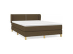 Delimoa bed base with mattress, dark brown, 140x190 cm, 23321GMFP