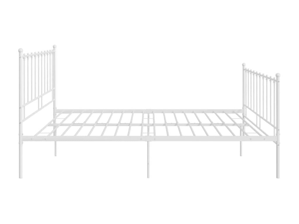 White Metal Bed Frame 180x200 cm 07115FLNT