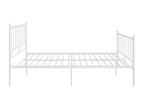 White Metal Bed Frame 180x200 cm 07115FLNT
