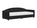Daybed with black velvet mattress 80x200 cm 74146IKXA