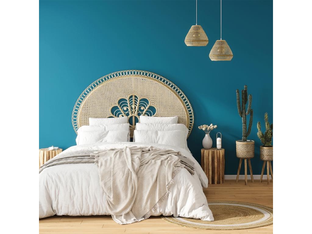 Headboard 140 cm in natural rattan - Delimoa 38648FXAW