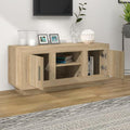 Oak TV stand, 102x35x45 cm, engineered wood