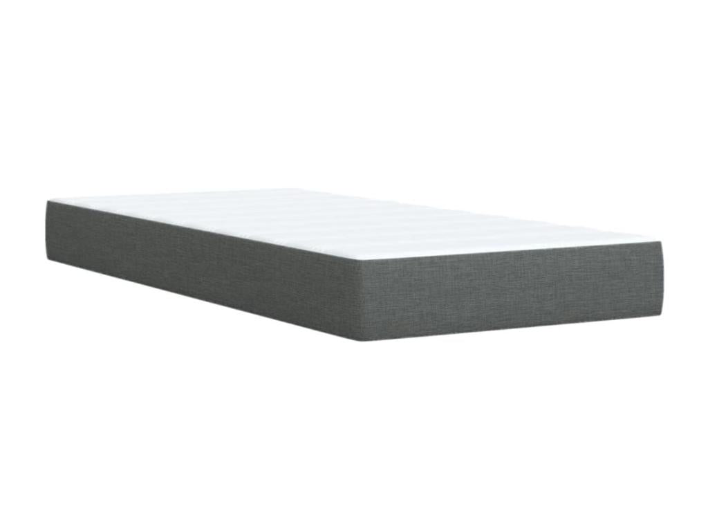 Artanzy bed base and mattress, Dark Grey, 90x190 cm, Fabric, 69058KFVY