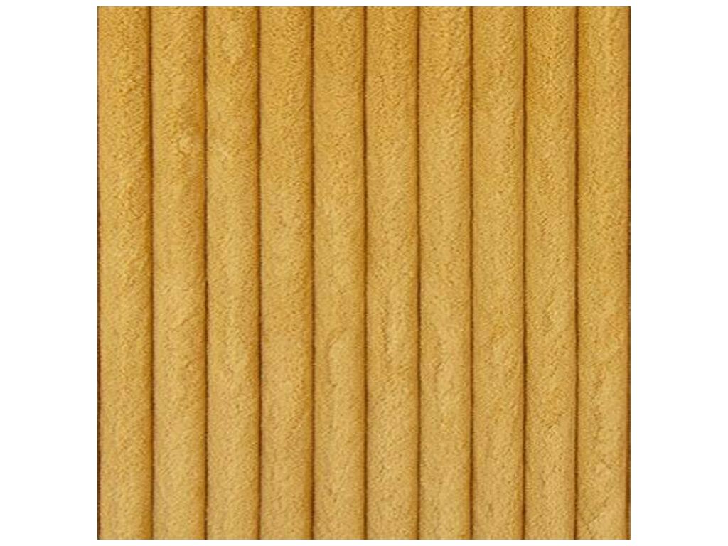 Artanzy 107 Double Bed, Yellow, 140x200cm, Upholstered, with Artanzy Slatted Base, 172x230x81cm, 89228TCSL