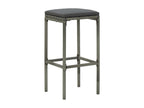 7-piece garden bar set and cushions, Grey Wicker Resin 57928WMYY
