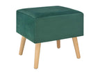 2-Piece Bedside Tables, Green, 40x35x40 cm, Velvet, 86103NYHB
