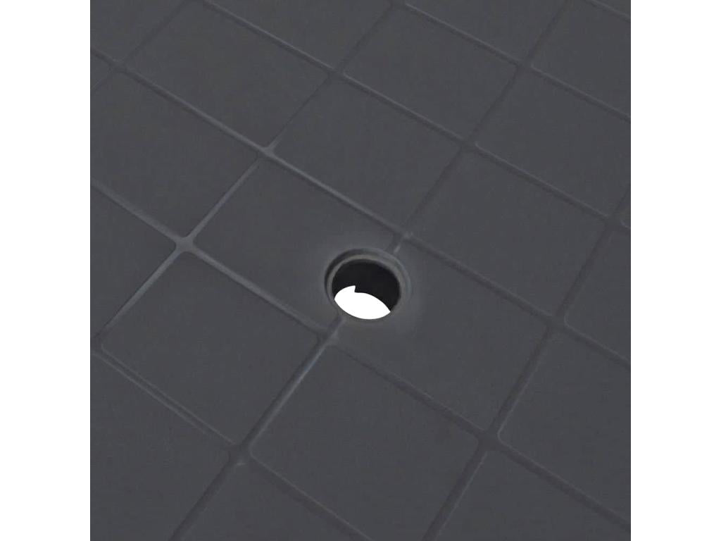 Garden table, outdoor dining table, anthracite grey - Length 101 x Depth 68 x Height 72 cm 93137MEFD