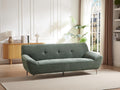 3-seater sofa in green fabric