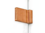 Artanzy COPPER BRUSHED right-hand pivoting shower enclosure, 100x120 cm, brushed copper color, front access, 97625FSYH