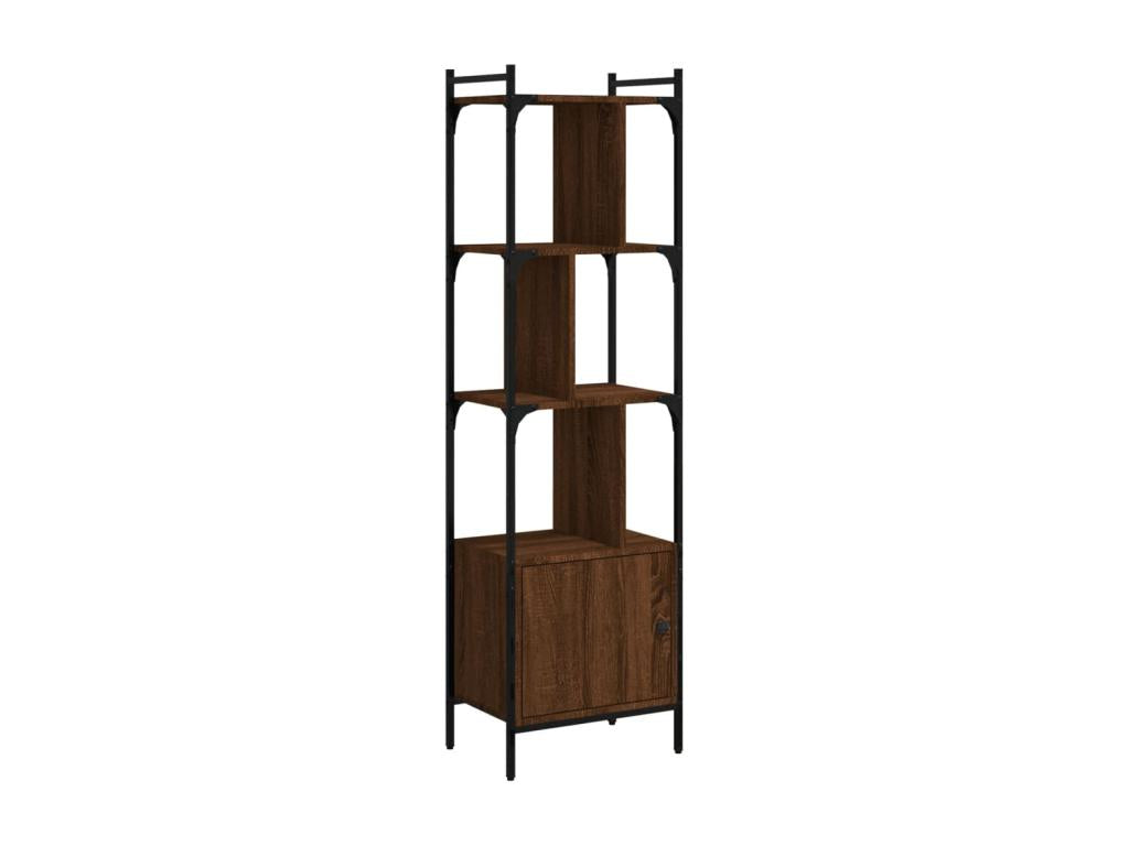 Bookcase with door, brown oak, 44.5x30x154.5 cm, 39952EPYS