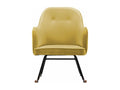 Mustard Yellow Velvet Rocking Chair 49315ZYFL