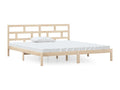 Bed frame without mattress solid wood 140x190 cm 00633CAXH