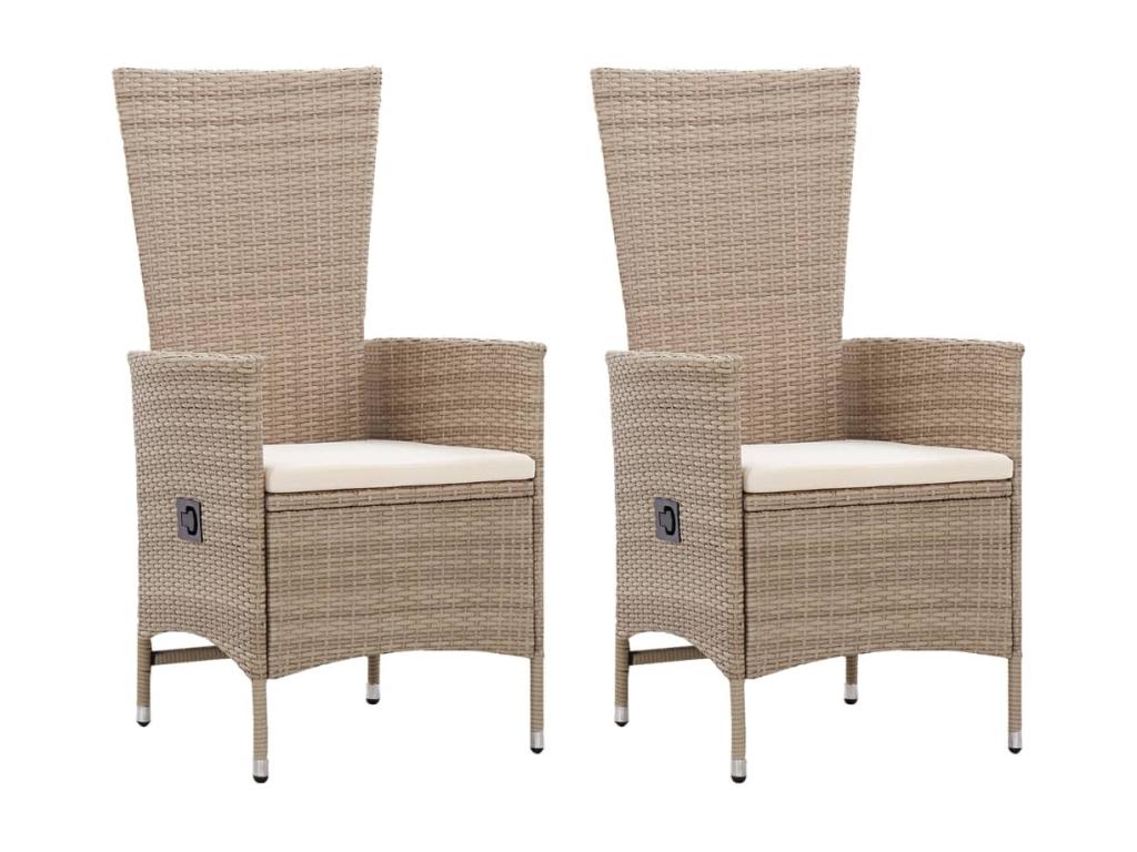 3-piece Beige Garden Dining Set 38178TOLJ
