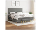 Delimoa bed base with mattress, dark grey, 160x200 cm, fabric, 15711KNUY