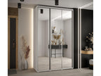 Artanzy 2 Sliding Door Wardrobe 235.2/150/60 3 Doors White/White/Silver 49247WVJU