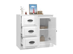High-gloss white sideboard 70x35.5x67.5 cm engineered wood 43550HMCI