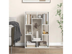Bookshelf with 7 open compartments, 20x60x90 cm, white, 12801BURM