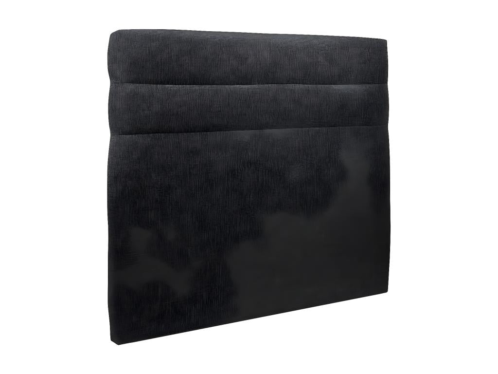 Lines Headboard, Black Fabric, 200 cm Wide - 10 cm Thick, Padded, 29556HCJH
