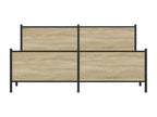 Delimoa oak metal bed frame (mattress not included) 183x213 cm 61879UZHF