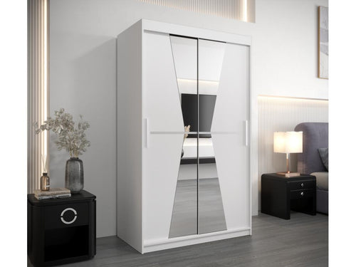 Maroko Sliding Door Wardrobe 200/120/62 2 Doors White/White 21158EEFH