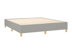 Delimoa bed base with mattress, light grey, 180x200cm, fabric, 23090FVNT