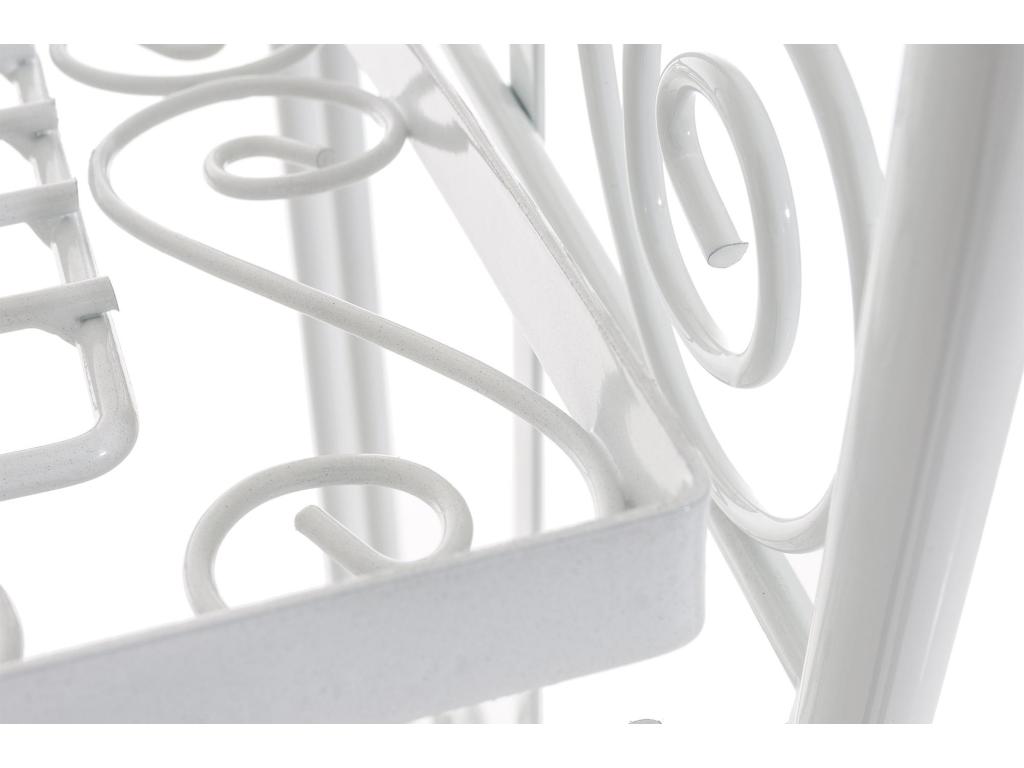 Freestanding shelves - Metal - 74.5x34.5x173cm - White - Delimoa 83850TEXP