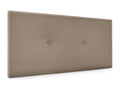 Delimoa Smooth Fabric Headboard with Buttons 90x50cm for 80/90cm Beds - Earth 56471EOTN
