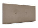 Delimoa Smooth Fabric Headboard with Buttons 90x50cm for 80/90cm Beds - Earth 56471EOTN