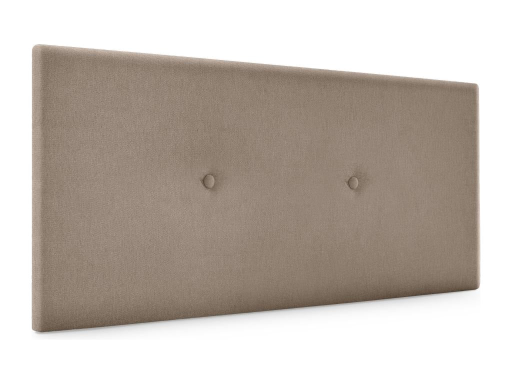 Delimoa Smooth Fabric Headboard with Buttons 90x50cm for 80/90cm Beds - Earth 56471EOTN