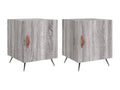 Delimoa Premium - 2-piece bedside tables, Delimoa grey, 40x40x50cm, engineered wood, 81363WWOS