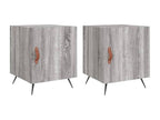 Delimoa Premium - 2-piece bedside tables, Delimoa grey, 40x40x50cm, engineered wood, 81363WWOS