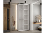 Delimoa 4-Door Sliding Wardrobe 235.2/120/45 2 Doors White/Black/Gold 74920ZOLP