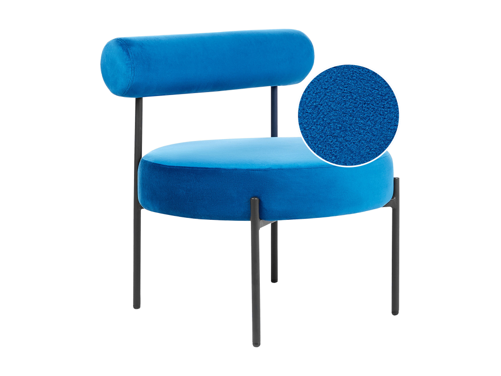 Delimoa Armchair, Navy Blue Velvet 99213JQZY