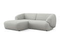 Modular 2.5-seater left-hand corner sofa in bouclé fabric - light grey - Artanzy 07656HVMX
