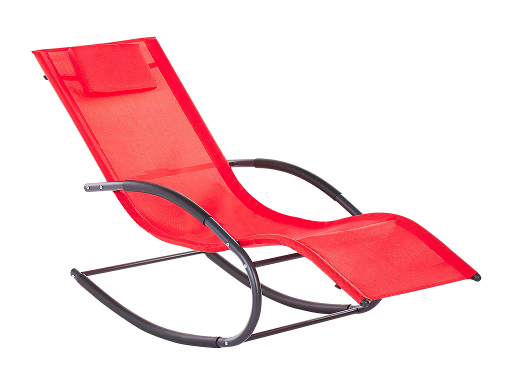 Delimoa II Red Metal Chaise Longue 75127XZVN