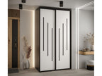 Delimoa 8 Sliding Door Wardrobe 235.2/130/60 2 Doors Black/White/Black 47889GAWJ