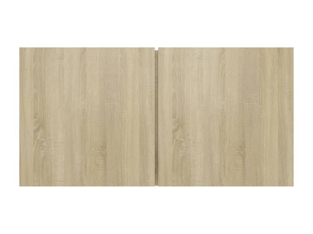 Delimoa 3-Piece Wall-Mounted TV Unit, Oak Finish, 60x30x30 cm, 46882BUAF