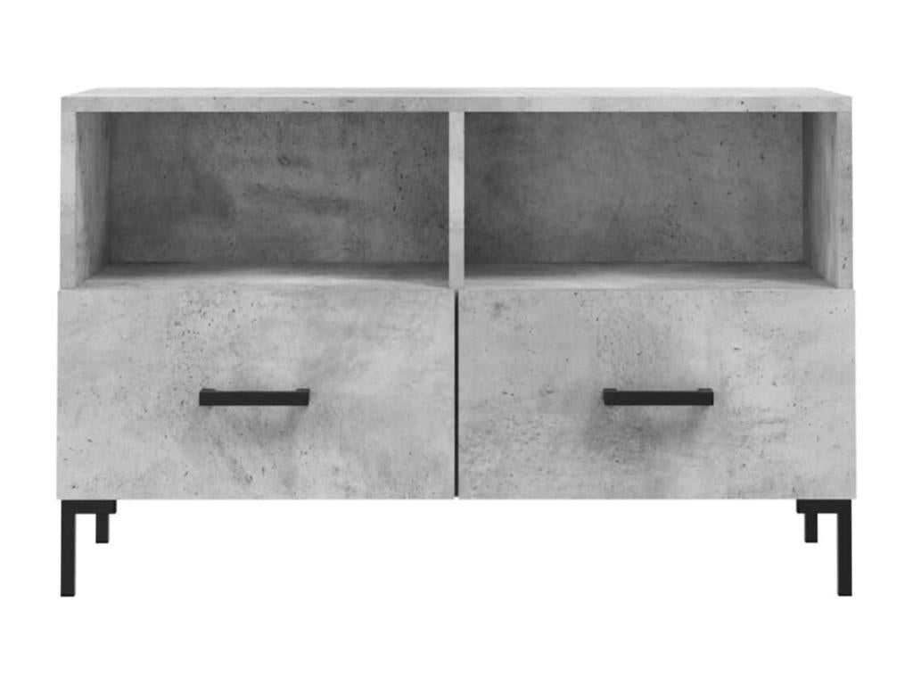 TV stand, concrete grey, 80x36x50 cm, engineered wood, 63844TWZW