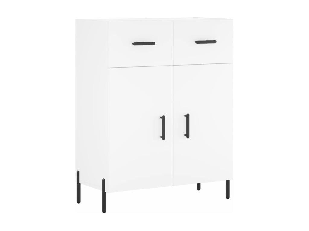White sideboard 69.5x34x90 cm engineered wood 07555KLPC