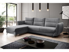 Delimoa 276cm Dark Grey Velvet Left-Hand Corner Sofa Bed 81830MACT