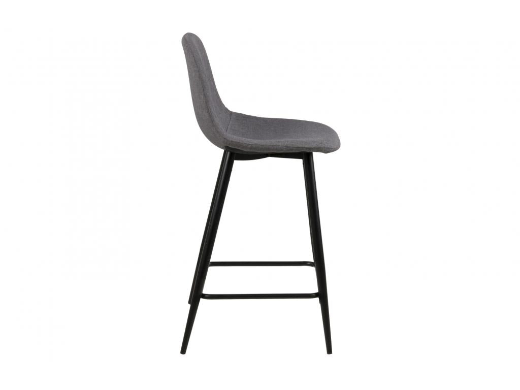 Delimoa Light Grey Fabric Bar Stool. 21413PUGO