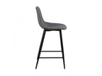 Delimoa Light Grey Fabric Bar Stool. 21413PUGO